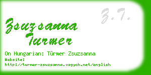 zsuzsanna turmer business card